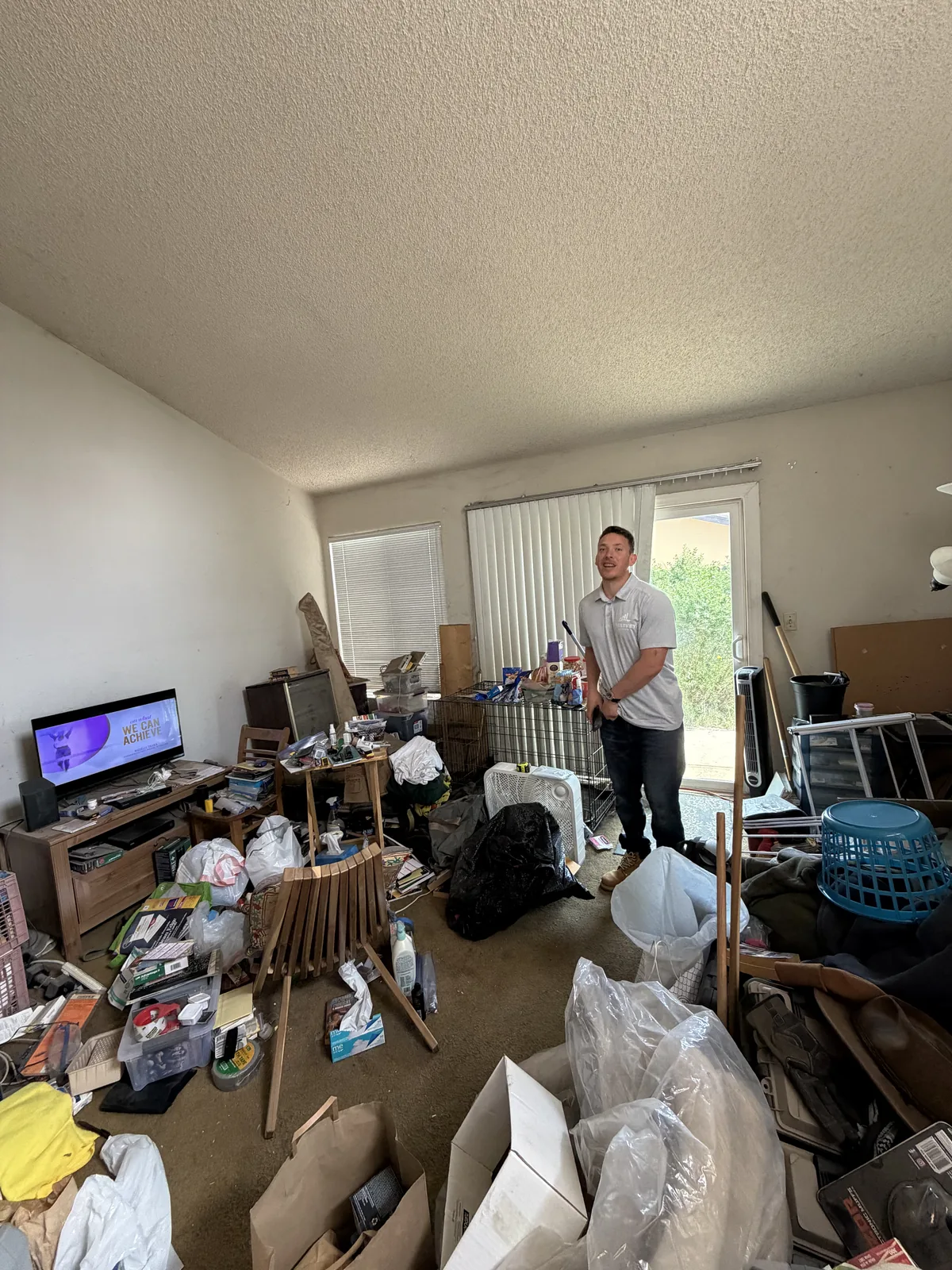 NextKey Home Offer evaluating a cluttered Bay Area house in as-is condition