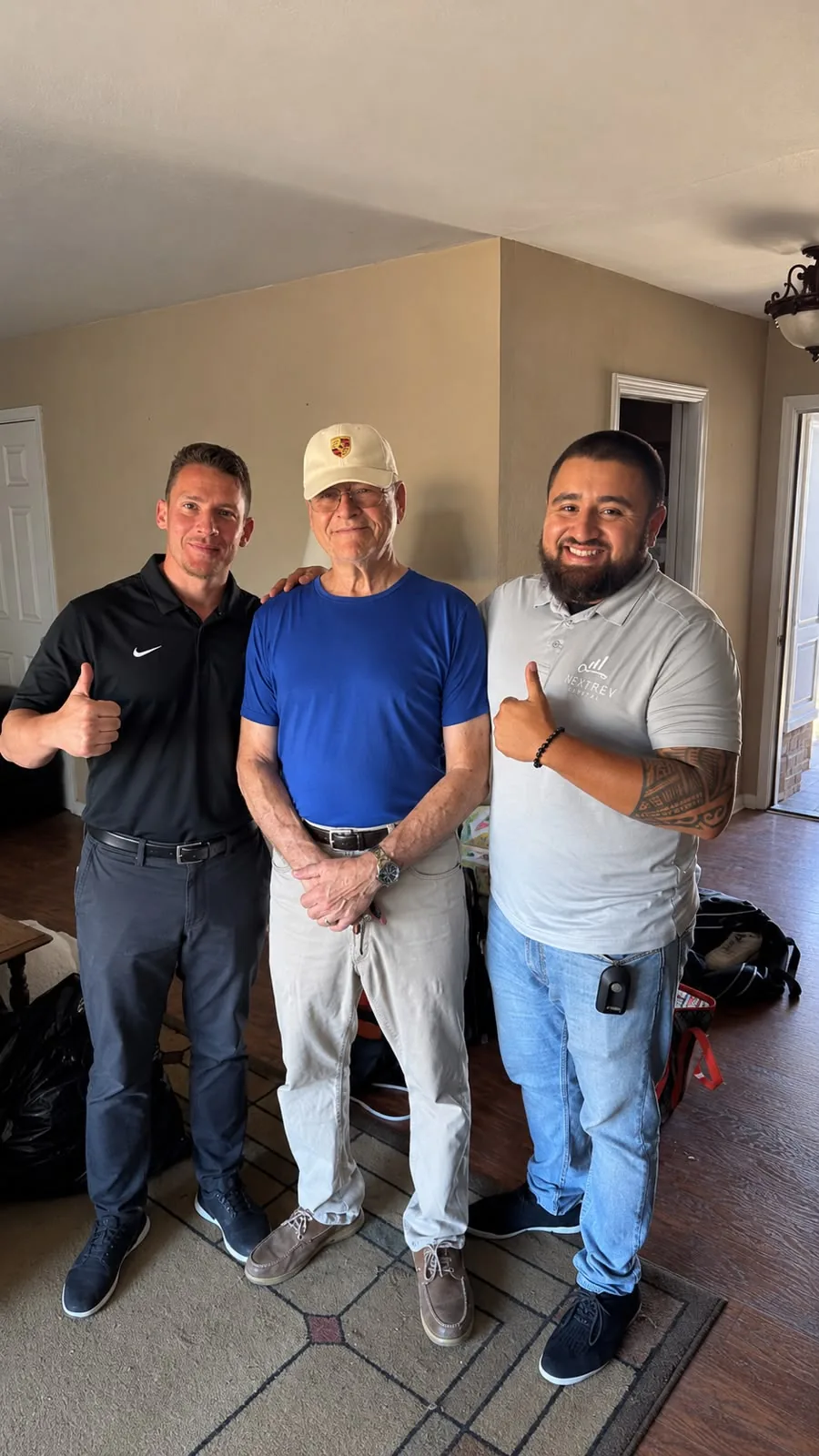 Edward and Jay from NextKey Home Offer with a Bay Area homeowner